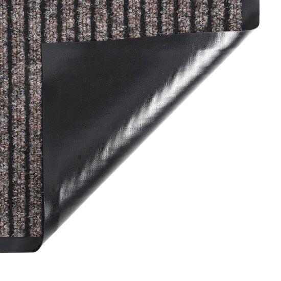Deurmat 40x60 cm gestreept beige