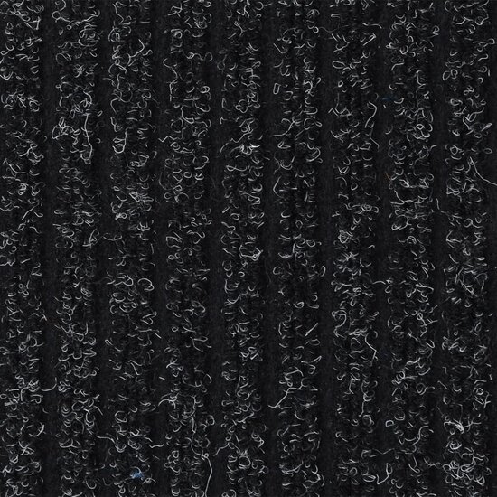 Deurmat 60x80 cm gestreept antracietkleurig