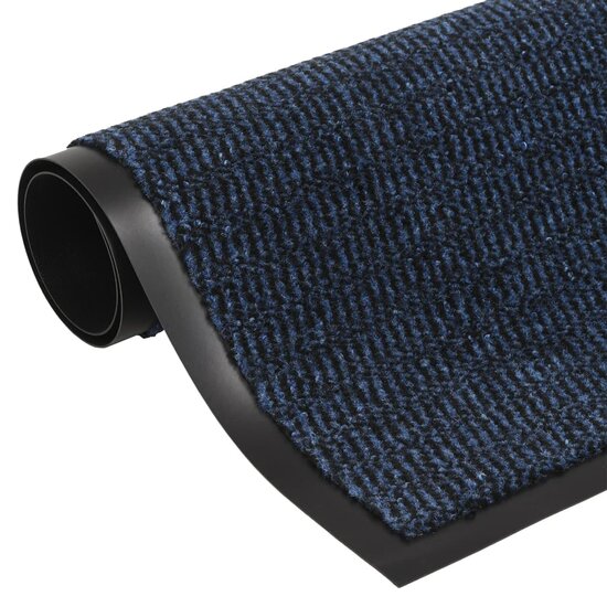 Deurmat getuft 60x150 cm blauw
