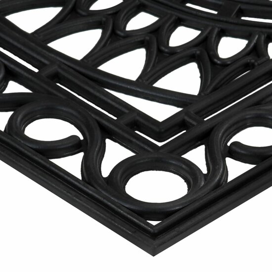 Deurmat rechthoekig 45x75 cm rubber