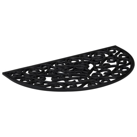 Deurmat halfrond 45x75 cm rubber