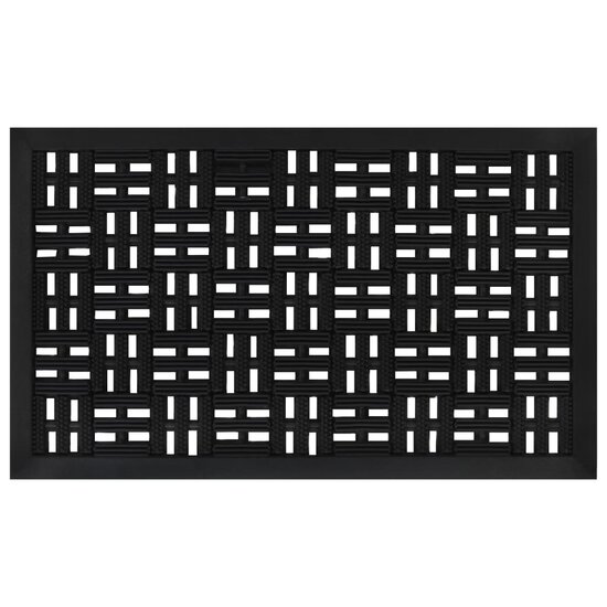 Deurmat Rechthoekig 45X75 Cm Rubber