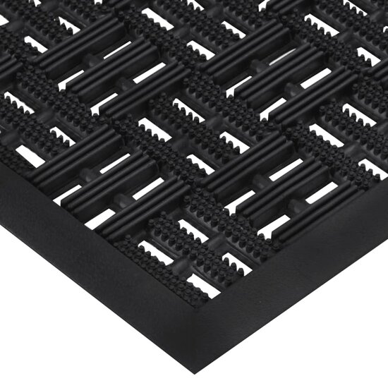 Deurmat Rechthoekig 45X75 Cm Rubber