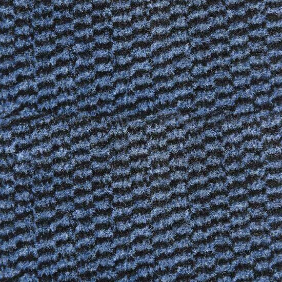 Deurmat 115x500 cm blauw
