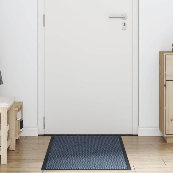 Deurmat 60x180 cm blauw