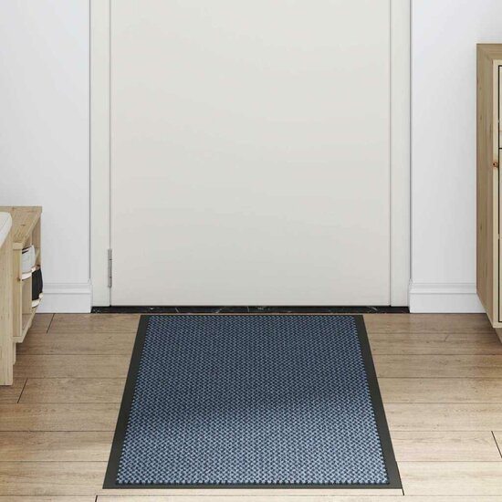 Deurmat 60x180 cm blauw