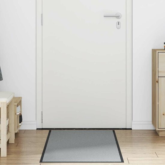 Deurmat 60x180 cm grijs