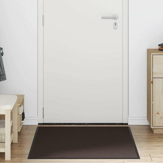 Deurmat 90x120 cm bruin