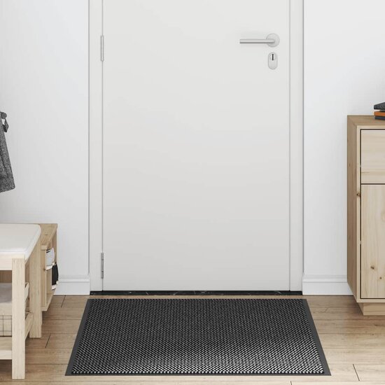 Deurmat 90x150 cm antracietkleurig