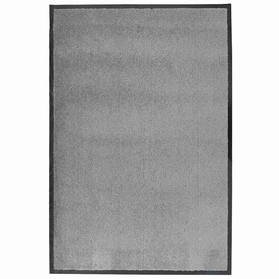 Deurmat 60x90 cm grijs