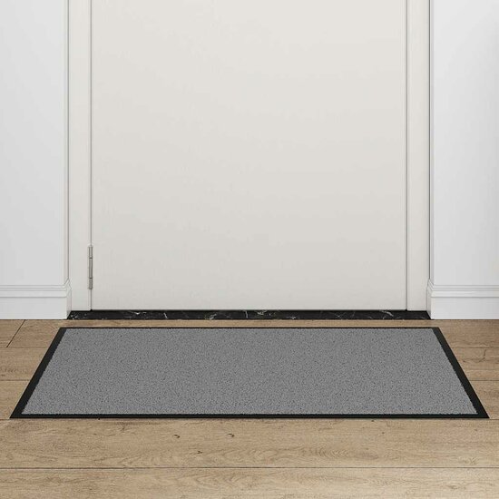 Deurmat 60x90 cm grijs