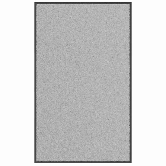 Deurmat 90x150 cm grijs