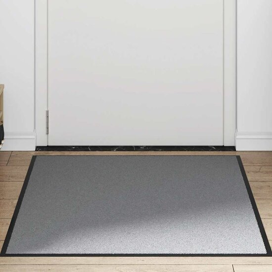 Deurmat 90x150 cm grijs