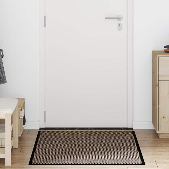 Deurmat 90x120 cm bruin