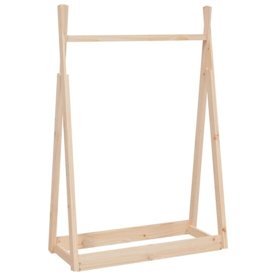 Kledingrek 100x45x150 cm massief grenenhout