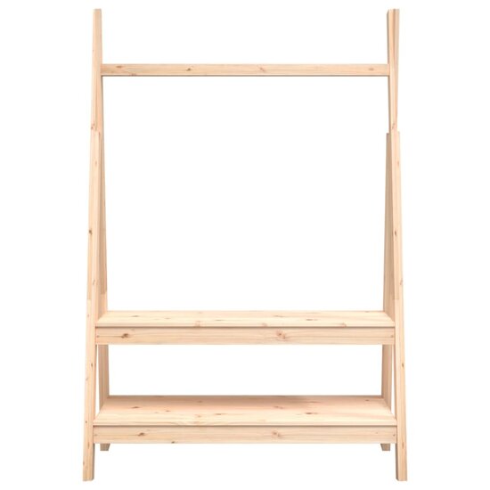 Kledingrek 100x45,5x150 cm massief grenenhout