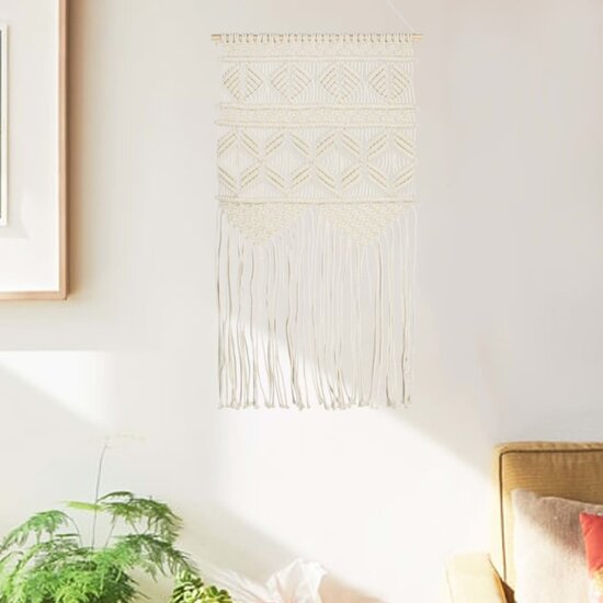 Wandhanger Macram&eacute; 40X80 Cm Katoen