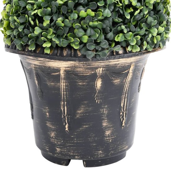 Kunstplant Met Pot Buxus Spiraal 117 Cm Groen 29.5 x 117 cm
