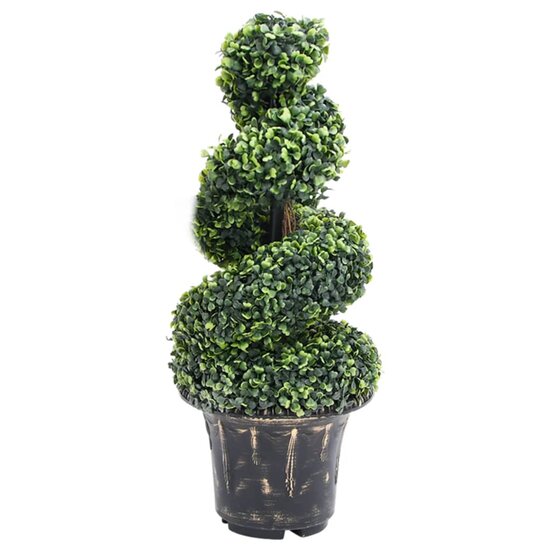 Kunstplant Met Pot Buxus Spiraal 89 Cm Groen 29 x 89 cm