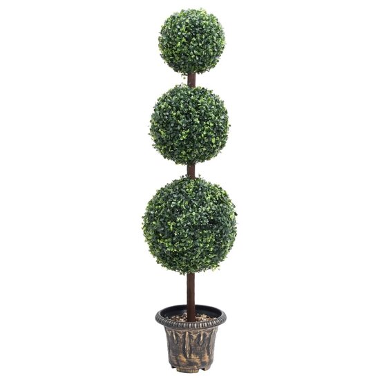 Kunstplant Met Pot Buxus Bolvorming 118 Cm Groen 22.5 x 118 cm
