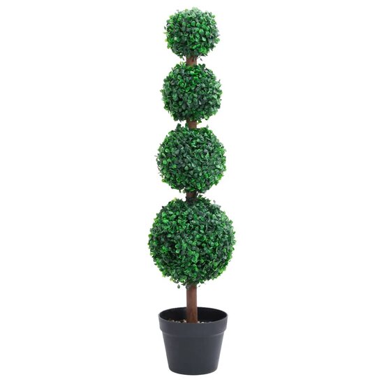 Kunstplant Met Pot Buxus Bolvorming 90 Cm Groen 17.5 x 90 cm