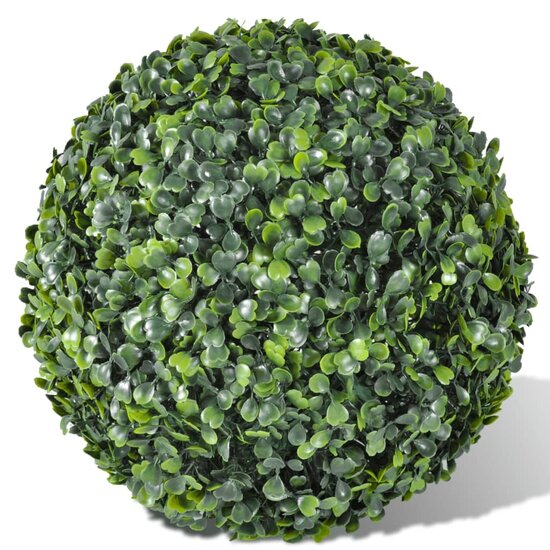 Kunstplanten buxusbol 2 st 35 cm