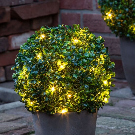 Kunstbuxusbol LED &oslash;25 cm