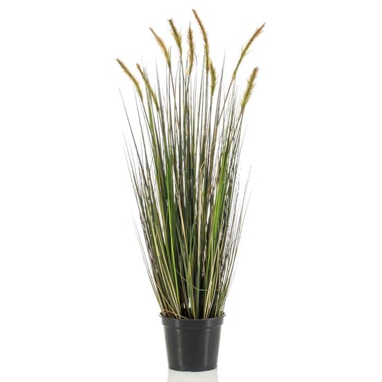 Emerald Kunstplant In Kunststof Pot Vossenstaartgras Herfst 90 Cm