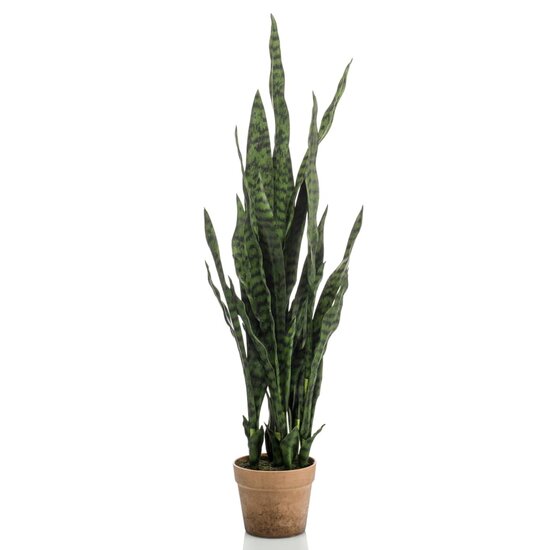Kunstplant in pot Sanseveria 84 cm