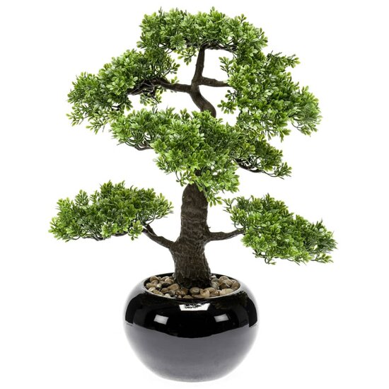Kunstplant mini bonsai ficus groen 47 cm 420006