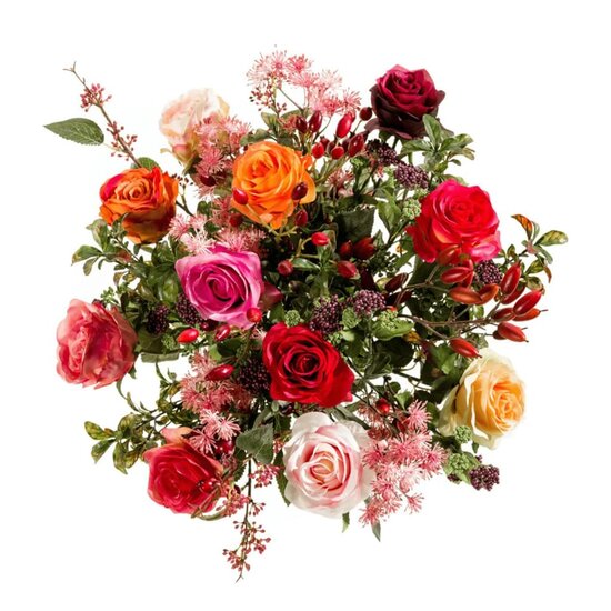 Kunstboeket Flame Roses