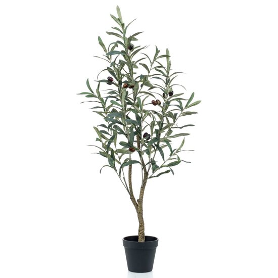 Kunstplant in kunststof pot olijfboom 90 cm