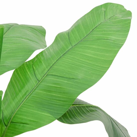 Kunstplant Bananenboom 9 Bladeren Groen 120 cm