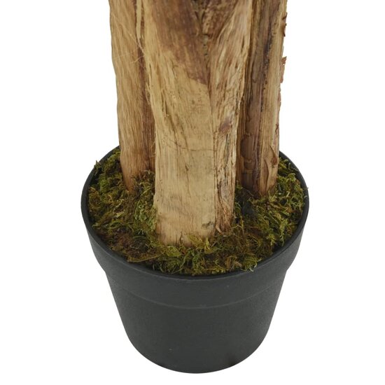 Kunstplant Bananenboom 9 Bladeren Groen 120 cm