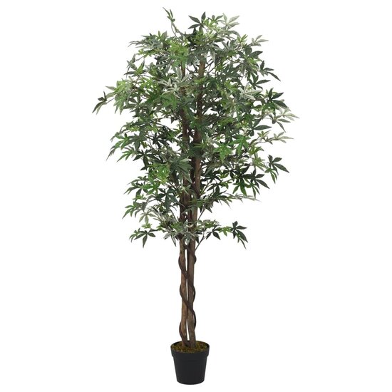 Kunstplant Esdoornboom 336 Bladeren Groen 120 cm