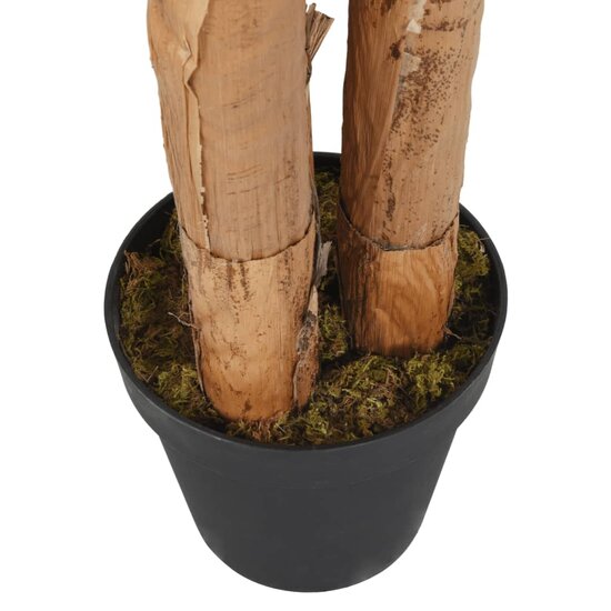 Kunstplant Bananenboom 18 Bladeren Groen 150 cm