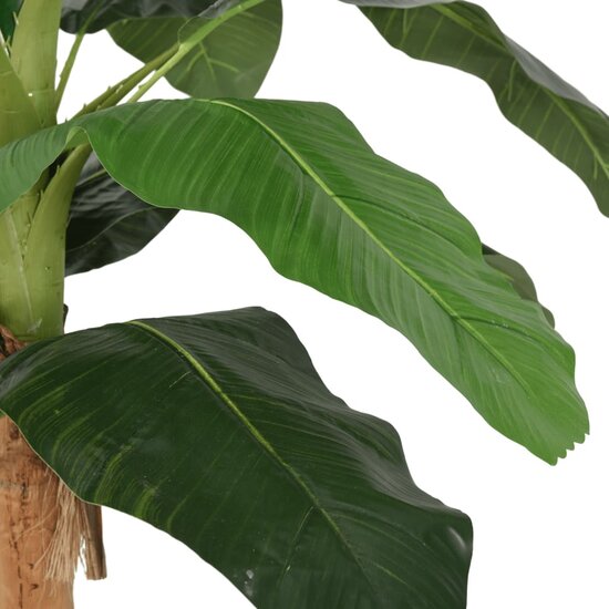 Kunstplant Bananenboom 22 Bladeren Groen 200 cm