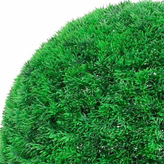 Kunstbuxusballen Met Led-Verlichting 2 St Groen 27 cm