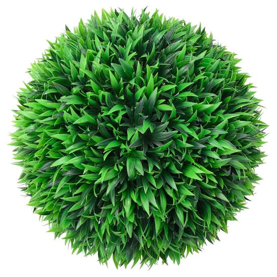 Kunstbuxusballen Met Led-Verlichting 2 St Groen 38 cm