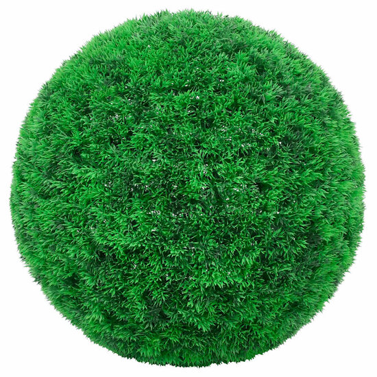 Kunstbuxusballen Met Led-Verlichting 2 St Groen 35 cm