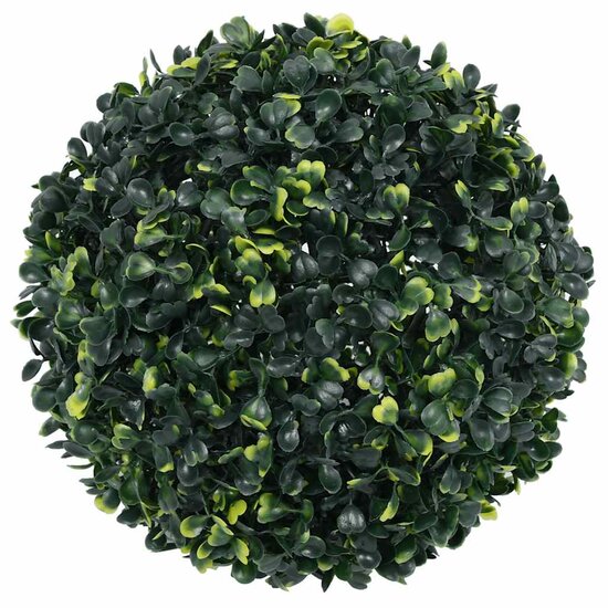 Kunstbuxusballen Met Led-Verlichting 2 St Groen 45 cm