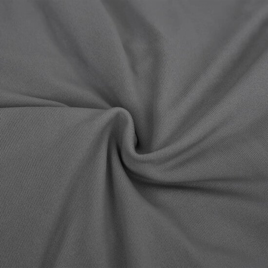 Vierzitsbankhoes stretch polyester jersey antracietkleurig