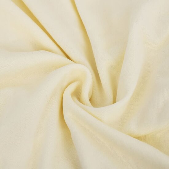 Vierzitsbankhoes stretch polyester jersey cr&egrave;mekleurig
