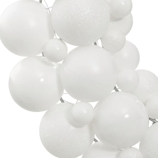 Kerstkrans 45 Cm Polystyreen Wit