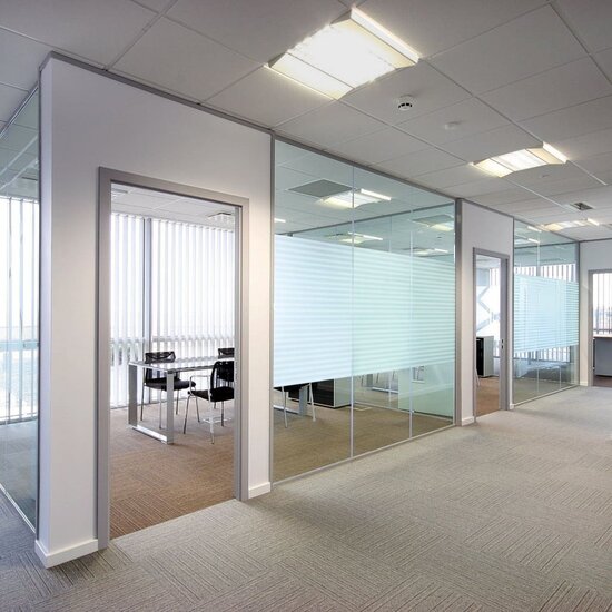 Raamfolies Strepenpatroon Mat Pvc Matwit