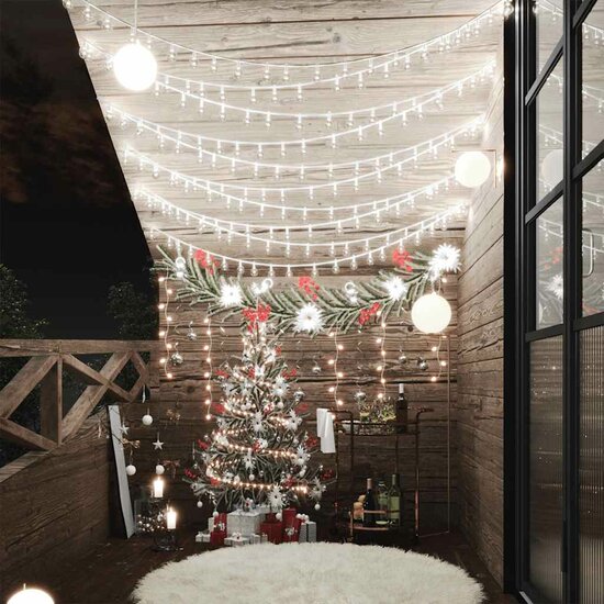 Lichtsnoer Met 200 Led&#039;s 8 Functies 20 m Koudwit