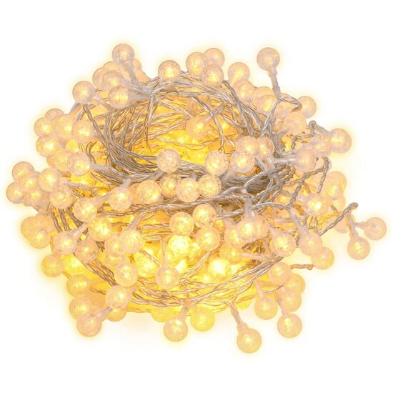 Lichtsnoer met 400 LED&#039;s 8 functies warmwit 40 m