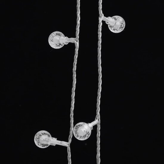Lichtsnoer met 400 LED&#039;s 8 functies koudwit 40 m