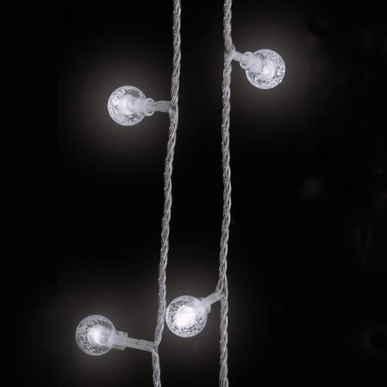 Lichtsnoer met 400 LED&#039;s 8 functies koudwit 40 m