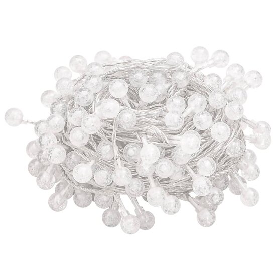 Lichtsnoer met 400 LED&#039;s 8 functies koudwit 40 m